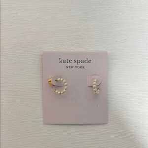 COPY - Kate spade pearl huggie earrings